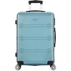 Trolleykoffer Spinner-bagage Voor Dames, In Hoogte Verstelbare Handgreep Voor Zakenreizen En Reizen Reiskoffer (Color : Blu, Size : 24in)