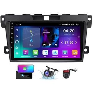 Android 13 GPS-Autoradio voor Mazda CX-7 ER 2009-2012 9 inch Touchscreen met Bluetooth 5.0/SWC/FM RDS DAB+ Radio/Carplay Android Auto/DSP Video Stereo Speler + DVR Achtercamera(NF-1)