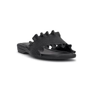 Jessica Simpson Camessa platte sandaal voor dames, Zwart, 36.5 EU