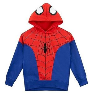 Marvel JongensSpiderman Hoodie | Verkleed Kleding voor Jongens | Rood 104