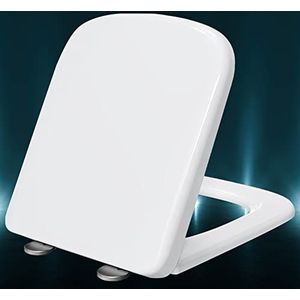 Witte toiletstoel Zware vierkante vorm toiletbril