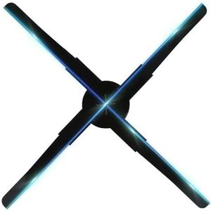 45cm Wifi 3d Fan Holografische Projector LED Sign Lamp Reclame Display Speler Muur Gemonteerde Hologram Afbeeldingen Projector