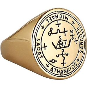 RVS Sigil van Guardian Aartsengel Michael Talisman Ring