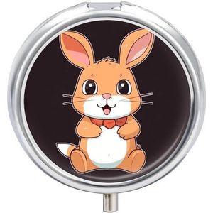 Leuke Cartoon Konijn Pil Doos Pil Case Pil Organizer Geneeskunde Pil Organizer Wekelijkse Pil Organizer Pil Houder Kleine Pil Case Pil Containers Pil Houder voor Purse
