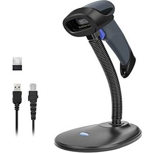 NETUM 2D QR 3 in 1 Bluetooth & 2,4 GHz Draadloos & USB Bedraad Automatische Barcodelezer met Standaard Scanner Gun Compatibel met Laptops, Computers, Kassier, POS