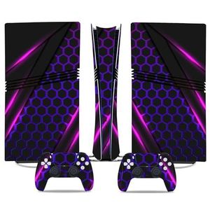 Anti Kras Voor PS5 Pro Skin Disc Edition & Voor PS5 Pro Skin Digital Edition Console Controller Vinyl Cover Skins Wraps Krasbestendig Compatibel 29740 Geen Schuimvorming(Digital Edition)