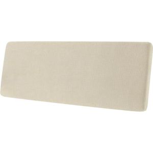 SYLC Bank Zitkussenhoezen Stretch Jacquard, Anti-slip Sofa Kussenhoes Met Elastische Banden, Stoelhoes Voor Caravan RV Auto Camper Motorhome (Beige,Backrest)