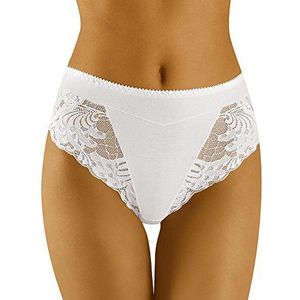 Wolbar - WB408 - Damesslipje - Wit - Hoge Taille - Kant