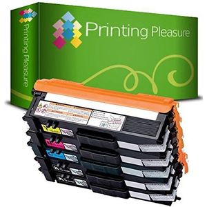 Printing Pleasure Set van 5 Laser Toner Compatibel met Brother HL-4140CN 4150CDN 4570CDW 4570CDWT MFC-9460CDN 9465CDN 9970CDW DCP-9050CDN 9055CDN 9270CDN | TN325BK TN325C TN325M TN325Y