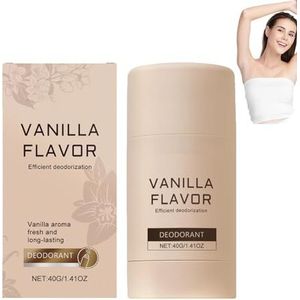 Vanilla Body Deodorant Stick, Vanilla Skin, Natuurlijke navulbare deodorant, Kokos- en vanillegeur, Langdurige bescherming - Geschikt voor vrouwen, natuurlijke Deodorant Stick (1 Stück)