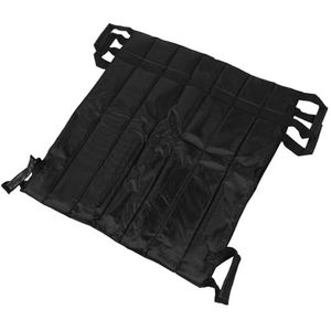 Patiëntoverdrachtmat, Body Assist-tilmat Goede Taaiheid Gemakkelijk Onderhoud Multifunctioneel Vaste Structuur Stabiele Verplaatsing met 6 Handgrepen voor Thuisziekenhuis (Zwart)