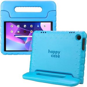 HappyCase Kinder Tablethoes Geschikt voor Lenovo Tab M10 Gen 3 (10.1) | Kindvriendelijke Hoes | Beschemhoes | Kinderhoes | met Handvat en Standaard | Blauw