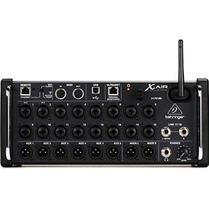 Behringer XR18 Digitale mixer, 18-kanaals, 12-bus, voor iPad/Android-tablets, met 16 programmeerbare Midas-voorversterkers, geïntegreerde wifi-module en meerkanaals USB-audio-interface