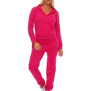 Gennadi Hoppe Joggingpak voor dames, trainingspak, sportpak, roze (paars), XL