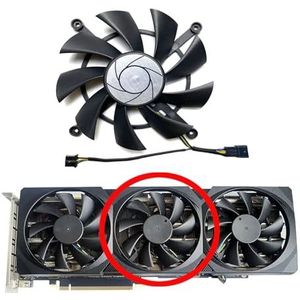 Voor Nvidia voor CMP 50HX 10GB GDDR6 Mining speciale grafische kaart met vervangende kaartventilator HA9015H12SC-Z(Middle fan)