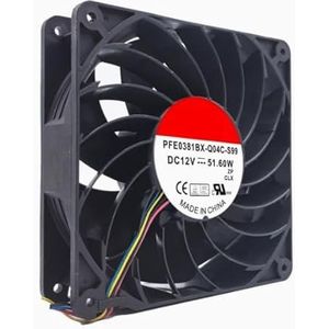 PFE0381BX-Q04C-S99 DC12V 51.60W 140mm 4-Wire High-Performance Fan for Efficient Heat Dissipation