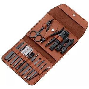 nagelknipper, Manicureset 16P Professionele nagelknipper Schaar Pedicureset Clipper Gereedschap Kniptang Trimmer Kniptang