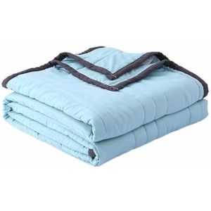 Zomerkoeler dekbed for warme slapers en nachtelijk zweten Dubbelzijdig deken met koud effect Koeler vezelkoeler dekbed(Color:Blue,Size:150cm*200cm)