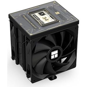 Thermalright Burst Assassin 120 Vision Black CPU-luchtkoeler, desktop-CPU-koeler, IPS-LCD-scherm met 320 x 240 resoluties en 2,4 inch, pc-koeling voor Intel lga1851/1700/115X, AM4/AM5
