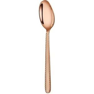 Bestekset van roestvrij staal, vorken, messen, eetlepels en theelepelbestek (Color : [rose gold]Dessert Spoon)
