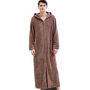 Badjas - Flanellen Fleece - Zacht - Unisex - Met Capuchon en Ritssluiting