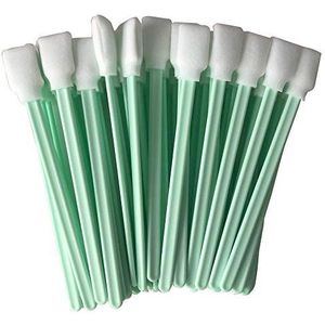 100Pc 5.1 ""Vierkante Rechthoek Schuim Reiniging Wattenstaafje Sticks Voor Oplosmiddel Formaat Inkjet Printer Roland Optische Apparatuur
