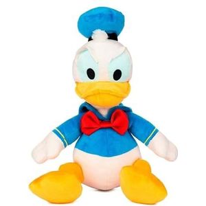 Disney Donald Duck pluche dier, hoogte 20 cm, met geluid, Ride en zingt, origineel Sambro beroemd