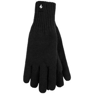 Heat Holders - Thermische warmtewever voor heren gebreide 2.3 tog handschoenen, Zwart, M/L