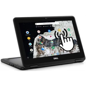 Dell Chromebook 11 3100 2-in-1 laptop, 11,6 inch touchscreen notebook, Intel Celeron N4020, 4 GB RAM, 32 GB SSD, Japans toetsenbord, Chrome OS (vernieuwd)