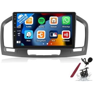 Android 15 Auto Stereo Radio voor B-uick Regal (2009-2013) 9 inch 2K Aanraakscherm Android Head Unit Multimedia Speler met Carplay GPS Navi BT 5G WiFi DSP SWC,Y1