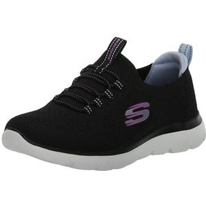 Skechers Summits sneakers voor dames, zwart/meerkleurig = BKMT, 35 EU, Zwart veelkleurig Bkmt, 35 EU Breed
