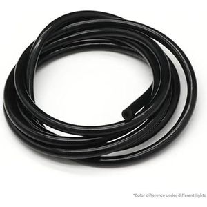 1M ID 1 2 3 4 5 6 7 8 9 10mm Siliconen Buis Flexibele Rubber Slang Food Grade Pomp Frisdrank Pijp Water Connector Meerdere Kleuren voor Motoren, Auto (Zwart, 1 Meter_ID 2 MM OD 4MM)