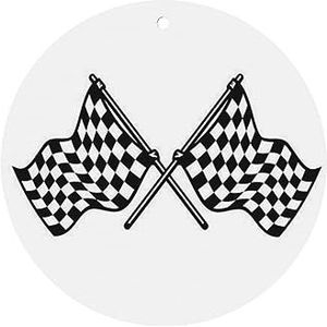 6 Stks Opknoping Luchtverfrissers voor Auto Diffuser Ornamenten Geruite Vlaggen Race Vlag Vernieuwen Lucht Geurig voor Meisjes Vrouwen Auto Interieur Gift Set Grappige Auto Accessoires Decor Lavendel