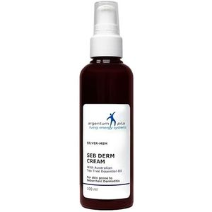 argentum plus Zilver-MSM Seb Derm crème met Australische theeboom, 100 ml, voor huid die gevoelig is voor seborrheic dermatitis