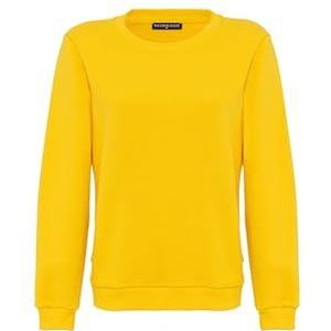 Red Bridge dames crewneck sweatshirt pullover premium basic, geel, XL