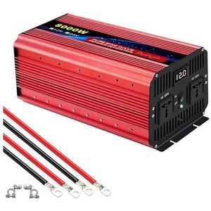 Inverter Auto-omvormer Met 2 AC-stopcontacten 12000W Zuivere Sinusomvormer 12V/24V Naar 220V AC-omvormer Universeel Stopcontact Converter(24V50HZ,8000W)