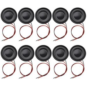 EMSea 10 stuks 2 W 8 ohm interne magnetische luidsprekers 28 mm ronde mini-luidsprekers voor elektronische DIY speelgoed radio intercom multimedia-luidsprekers