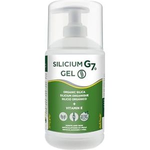 Silicium G7 lichaamsgel, hoge concentratie van silicium, verlicht gewrichten en spieren, snelle absorptie, dagelijks gebruik, lichte textuur, zonder parabenen, topisch formaat. 500 ml