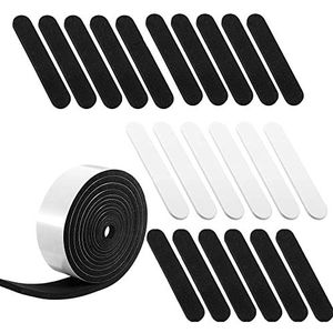 23 stuks hoedmaat plakband zwart en wit hoedmaat reduceerder snijbaar schuim reducerende tape rol voor caps en hoeden zweetband