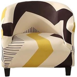 GSCLZ Hoes voor fauteuil, clubstoel, hoezen voor fauteuils, zetelhoezen voor fauteuils, zetelhoes met hoge stretch, meubelbeschermer voor woonkamer (kleur 24)