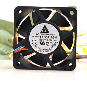 Delta AFB0612GH 6025 0.72A 4-wire PWM temperature control chassis computer fan