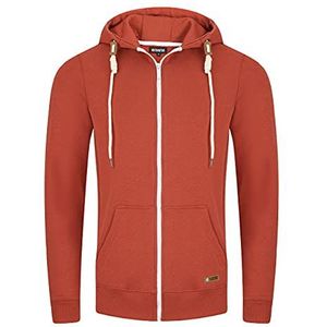 riverso RIVThilo Sweatjack voor heren, ritssluiting, regular fit, hoody, sweatshirt, grijs, bruin, groen, rood, blauw, zwart, beige, S, M, L, XL, XXL, 3XL, 4XL, 5XL, L