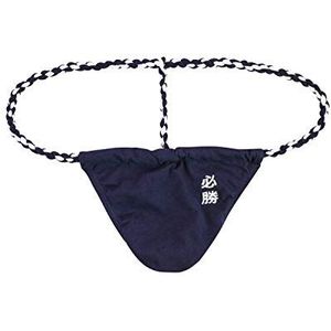 Newsywell Heren T-back katoenen strings Sumo G String Low Rise Bikini Slips Ondergoed, Donkerblauw, L