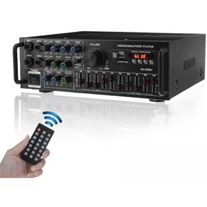 Versterker - Hot Autostereoversterker - 2500 W - Surround Sound - USB - SD - AMP - FM - DVD - AUX - LCD-scherm - Home Cinema