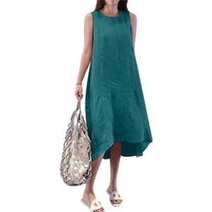 yk8fass Losse vestjurk wf-7429, Blauw, S