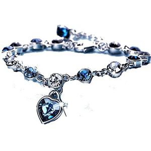 Ocean Heart Shaped Peach Heart Crystal Diamond Women's Bracelet Fashion Bracelet