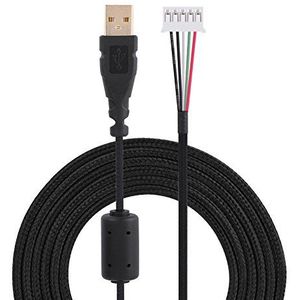 USB-muiskabel, draadlijn vervangen voor Microsoft of Logitech(Zwart)