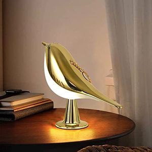 MINGZHE Creatieve Ekster Aroma Lampen, Nachtkastje Vogel Nachtlamp Driekleurige Touch Afstandsbediening Smart Opladen Sfeer Tafellamp, Decoratieve Lamp