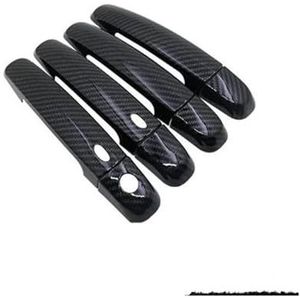 Voor Suzuki Voor Swift Voor Maruti Voor DZire 2004~2015 2008 2009 2010 2011 2012 2013 2014 Deurgreephoes Zwarte Koolstofvezel Auto-accessoires(1 Keyhole 2 Button)