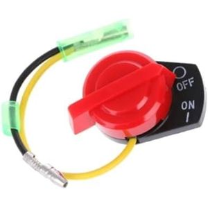 Motorfiets Stuurschakelaar Voor GX110 GX120 GX160 GX200 GX240 2/3 draads metalen schakelaar Motorstop Aan Uit Kill Control